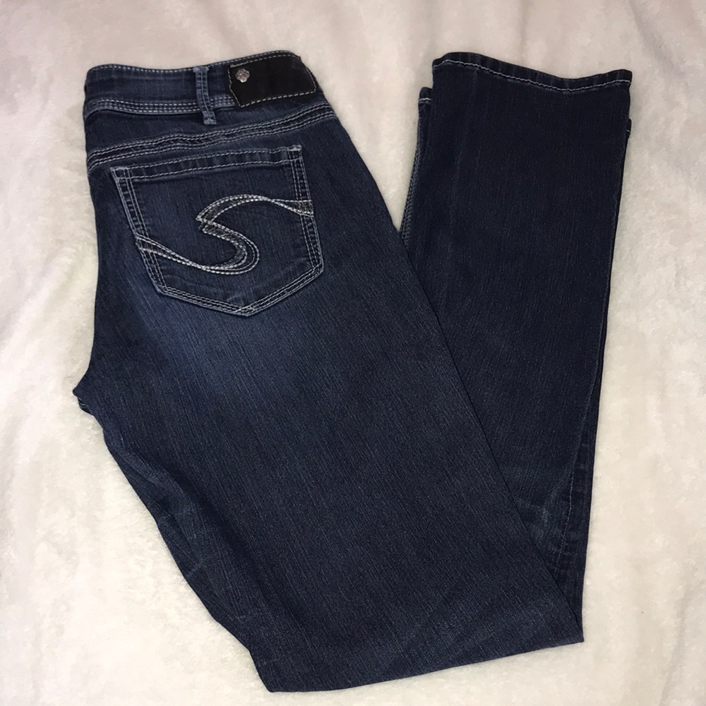 Silver Jeans Co Suki Straight W30/L32 dark…